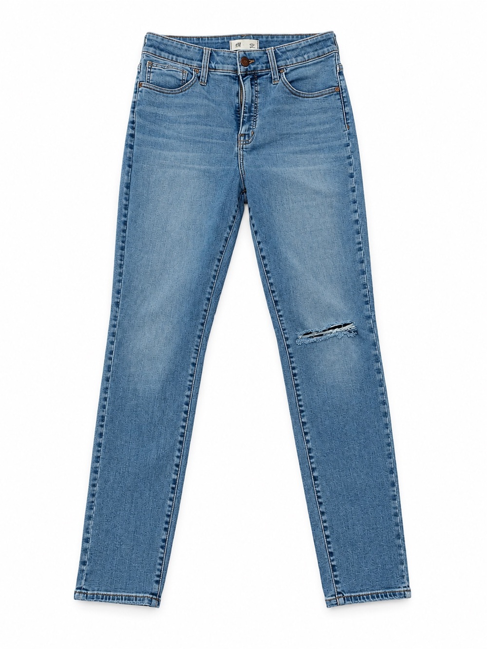 Madewell Medium Blue Skinny Jeans with Knee Distress